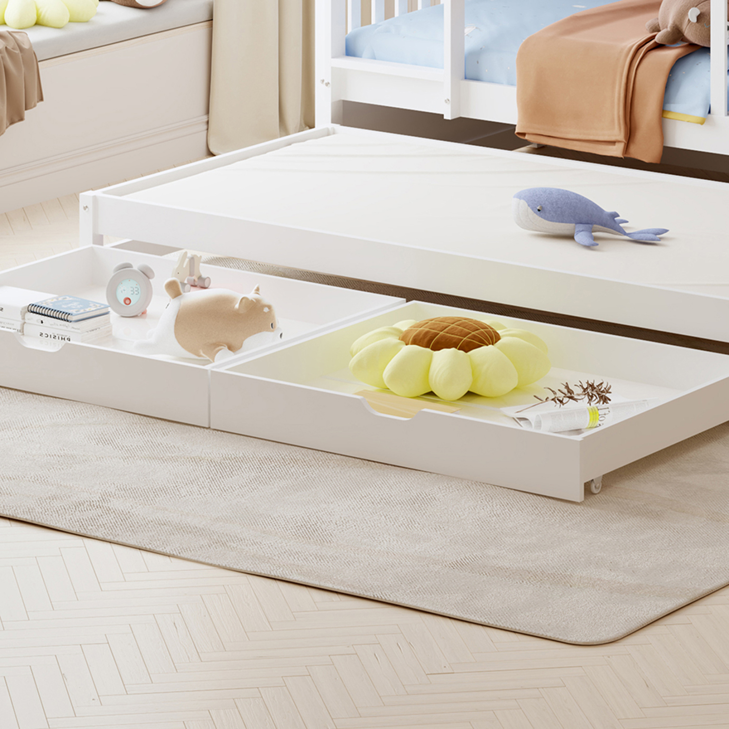 paidiki-koyketa-me-3-krebatia-2-syrtaria-8 ΠΑΙΔΙΚΗ ΚΟΥΚΕΤΑ ΜΕ 3 ΚΡΕΒΑΤΙΑ & 2 ΣΥΡΤΑΡΙΑ FB9709.03 ΞΥΛΟ ΠΕΥΚΟΥ 90x190-200εκ - Image 9