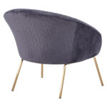 ΠΟΛΥΘΡΟΝΑ ΒΕΛΟΥΔΟ ΓΚΡΙ ΚΑΙ ΜΕΤΑΛΛΙΚΑ ΠΟΔΙΑ FB98549.01 80X76X75Y εκ. - Image 5