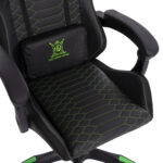 ΠΟΛΥΘΡΟΝΑ GAMING FB91204 ΜΑΥΡΟ-ΠΡΑΣΙΝΟ PVC & NYLON 60x60x120Υεκ. - Image 9