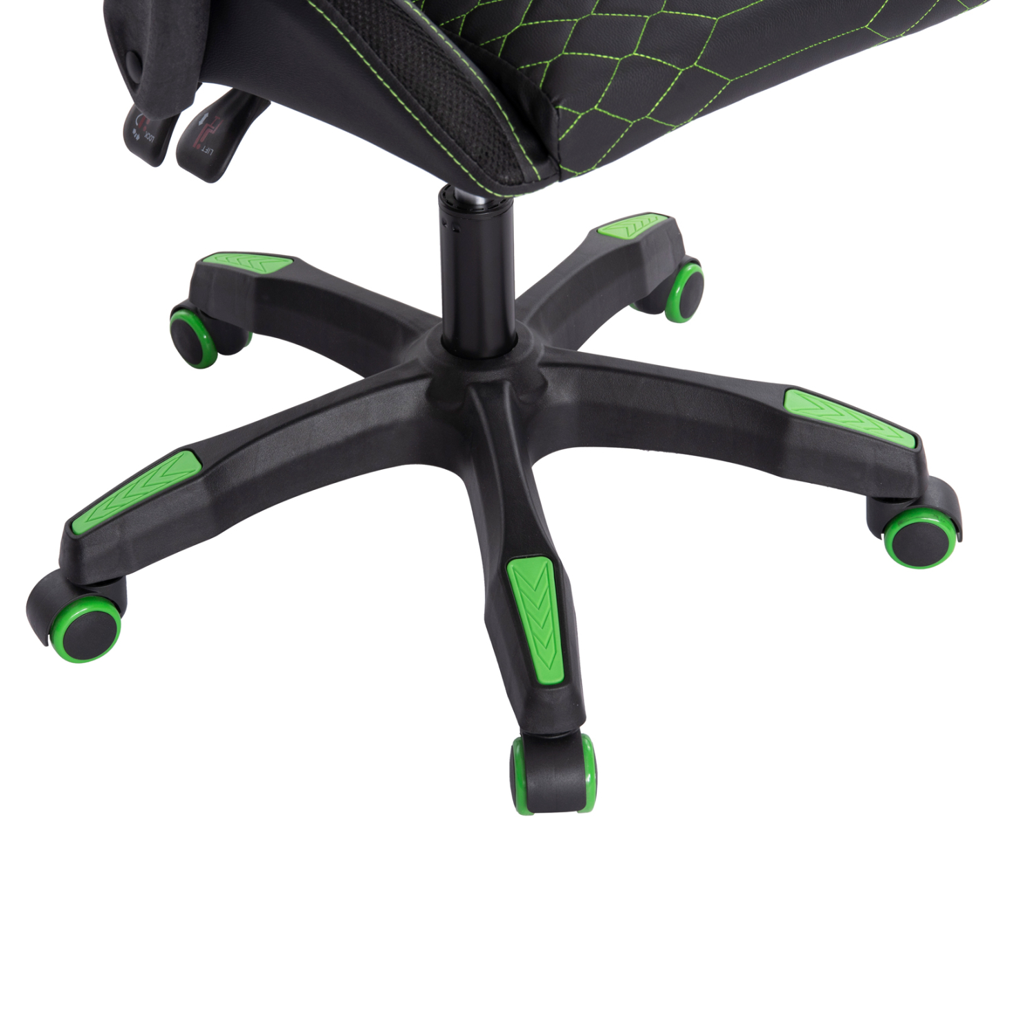 polythrona-gaming-fb91204-mayro-prasino-9 ΠΟΛΥΘΡΟΝΑ GAMING FB91204 ΜΑΥΡΟ-ΠΡΑΣΙΝΟ PVC & NYLON 60x60x120Υεκ. - Image 10