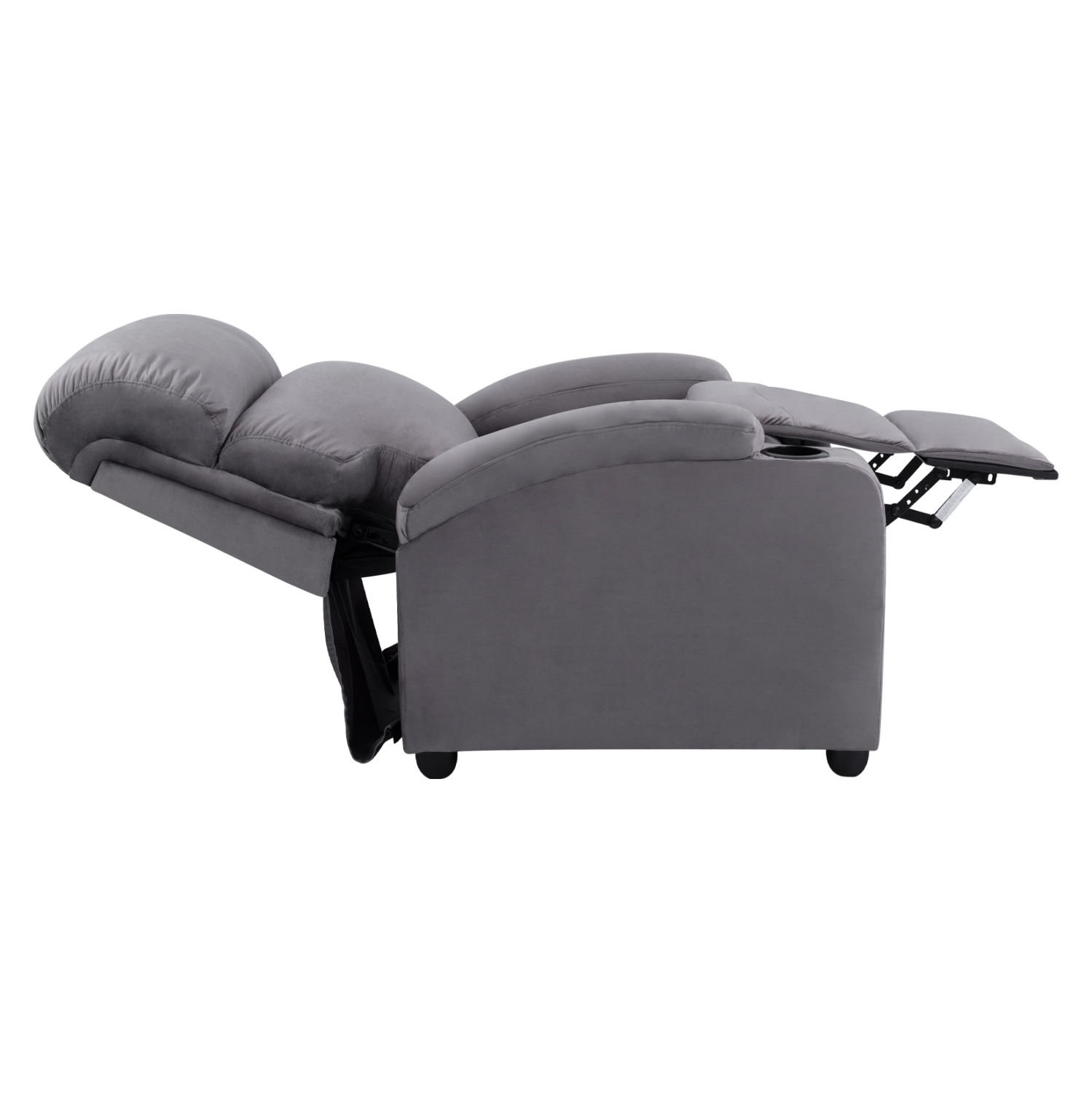 polythrona-gkri-beloydo-me-michanismo-an-3 ΠΟΛΥΘΡΟΝΑ ΓΚΡΙ ΒΕΛΟΥΔΟ ΜΕ ΜΗΧΑΝΙΣΜΟ ΑΝΑΚΛΙΣΗΣ FB90122.10 80x92x102Υ εκ. - Image 4