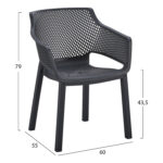 ΠΟΛΥΘΡΟΝΑ ΠΟΛΥΠΡΟΠΥΛΕΝΙΟΥ FB96368.02 ΜΑΥΡΟ 60x55x79Υεκ - Image 2