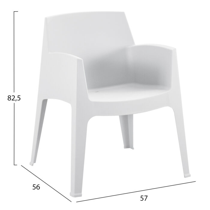 ΠΟΛΥΘΡΟΝΑ ΠΟΛΥΠΡΟΠΥΛΕΝΙΟΥ FB96370.01 ΛΕΥΚΗ 57x56x82,5Υεκ. - Image 2