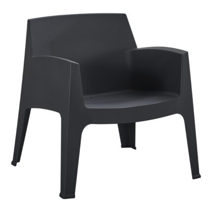 ΠΟΛΥΘΡΟΝΑ ΠΟΛΥΠΡΟΠΥΛΕΝΙΟΥ LOUNGE FB96365.02 ΜΑΥΡΟ 62,5x48,5x73Υεκ.