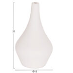 ΣΕΤ 3 ΕΠΙΤΡΑΠΕΖΙΑ ΔΙΑΚΟΣΜΗΤΙΚΑ ΒΑΖΑ FB921141 FIBER CEMENT ΣΕ ΛΕΥΚΟ - Image 3