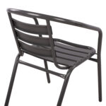 ΣΕΤ 3ΤΜΧ ΜΕ ΤΡΑΠΕΖΙ 70Χ70Χ72Υ & ΠΟΛΥΘΡΟΝΕΣ ΓΚΡΙ ΧΡΩΜΑ FB910469 - Image 9