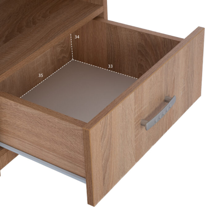 ΣΕΤ ΚΡΕΒΑΤΟΚΑΜΑΡΑΣ 6ΤΜΧ FB911759 ΜΕΛΑΜΙΝΗ SONAMA OAK-ΓΙΑ ΣΤΡΩΜΑ 160x200εκ - Image 5