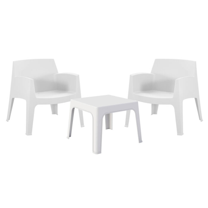 ΣΕΤ LOUNGE 3ΤΜΧ FB921274.01 ΛΕΥΚΟ ΠΟΛΥΠΡΟΠΥΛΕΝΙΟ - Image 1