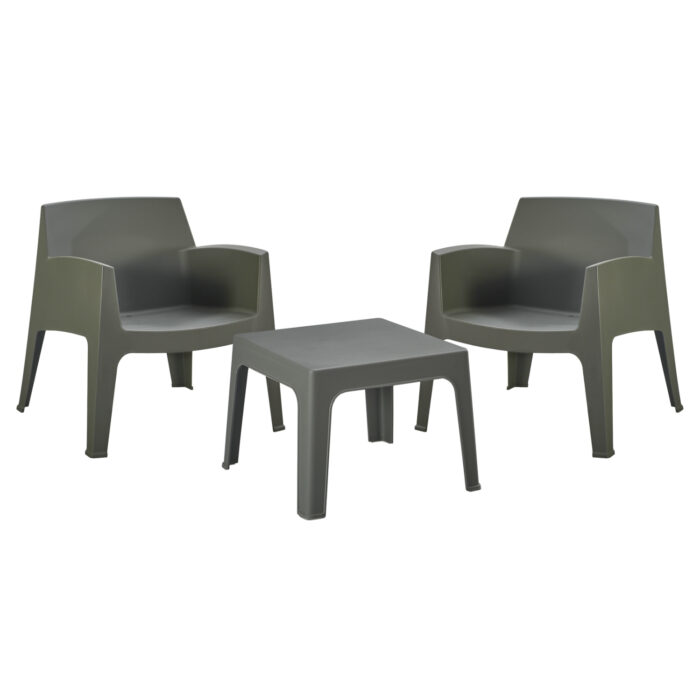ΣΕΤ LOUNGE 3ΤΜΧ FB921274.05 DARK OLIVE GREEN ΠΟΛΥΠΡΟΠΥΛΕΝΙΟ - Image 1