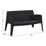 ΣΕΤ LOUNGE 4ΤΜΧ FB921275.02 ΜΑΥΡΟ ΠΟΛΥΠΡΟΠΥΛΕΝΙΟ - Image 4