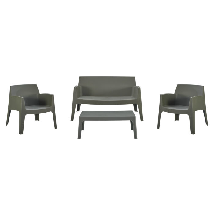ΣΕΤ LOUNGE 4ΤΜΧ FB921275.05 DARK OLIVE GREEN ΠΟΛΥΠΡΟΠΥΛΕΝΙΟ - Image 1