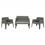 ΣΕΤ ΣΑΛΟΝΙ ΕΞ.ΧΩΡΟΥ 4ΤΜΧ FB921268.05 DARK OLIVE GREEN ΠΟΛΥΠΡΟΠΥΛΕΝΙΟ