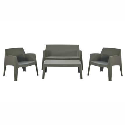 ΣΕΤ ΣΑΛΟΝΙ ΕΞ.ΧΩΡΟΥ 4ΤΜΧ FB921268.05 DARK OLIVE GREEN ΠΟΛΥΠΡΟΠΥΛΕΝΙΟ