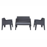 ΣΕΤ ΣΑΛΟΝΙ ΕΞ.ΧΩΡΟΥ 4ΤΜΧ SLEEK FB921268.10 ΓΚΡΙ ΠΟΛΥΠΡΟΠΥΛΕΝΙΟ - Image 2