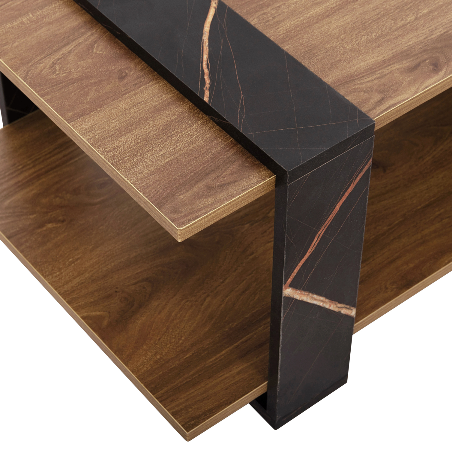 trapezi-salonioy-fb9895012-melamini-se-f-9 ΤΡΑΠΕΖΙ ΣΑΛΟΝΙΟΥ FB98950.12 ΜΕΛΑΜΙΝΗ ΣΕ ΦΥΣΙΚΟ-ΜΑΥΡΟ ΜΑΡΜΑΡΟ 80Χ50Χ35Υεκ. - Image 10