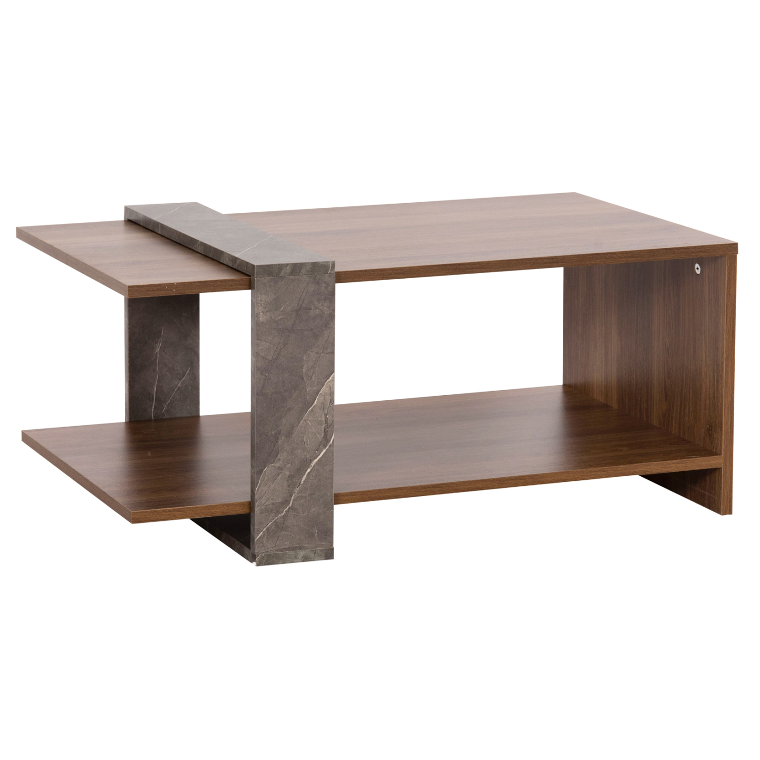 trapezi-salonioy-fb9895013-melamini-se-f-5 ΤΡΑΠΕΖΙ ΣΑΛΟΝΙΟΥ FB98950.13 ΜΕΛΑΜΙΝΗ ΣΕ ΦΥΣΙΚΟ-ΓΚΡΙ ΠΕΤΡΑ 80Χ50Χ35Υ εκ. - Image 6