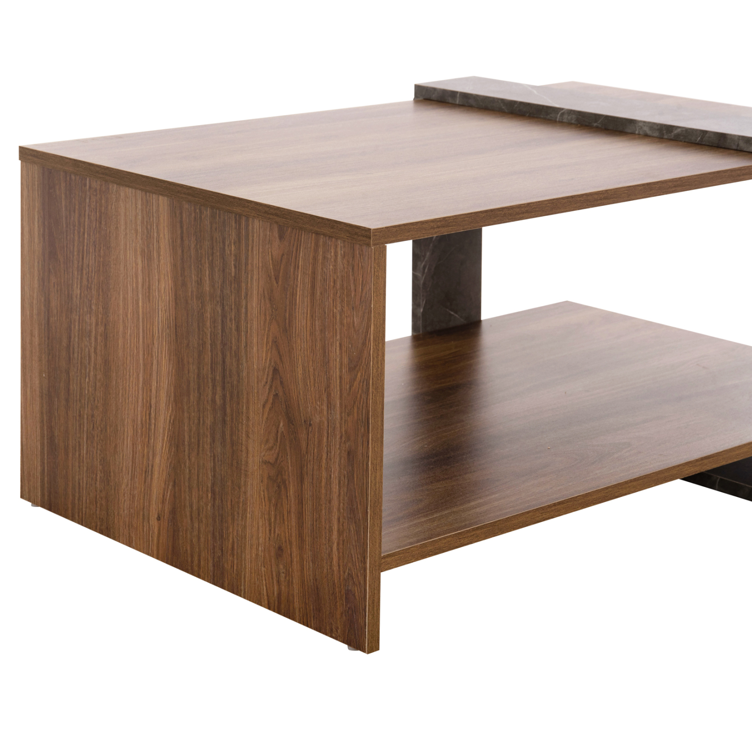 trapezi-salonioy-fb9895013-melamini-se-f-7 ΤΡΑΠΕΖΙ ΣΑΛΟΝΙΟΥ FB98950.13 ΜΕΛΑΜΙΝΗ ΣΕ ΦΥΣΙΚΟ-ΓΚΡΙ ΠΕΤΡΑ 80Χ50Χ35Υ εκ. - Image 8