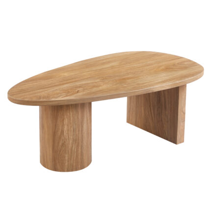 ΤΡΑΠΕΖΙ ΣΑΛΟΝΙΟΥ ΟΒΑΛ FB918327 MDF ΣΕ SONAMA ΧΡΩΜΑ 110x60x40Υεκ