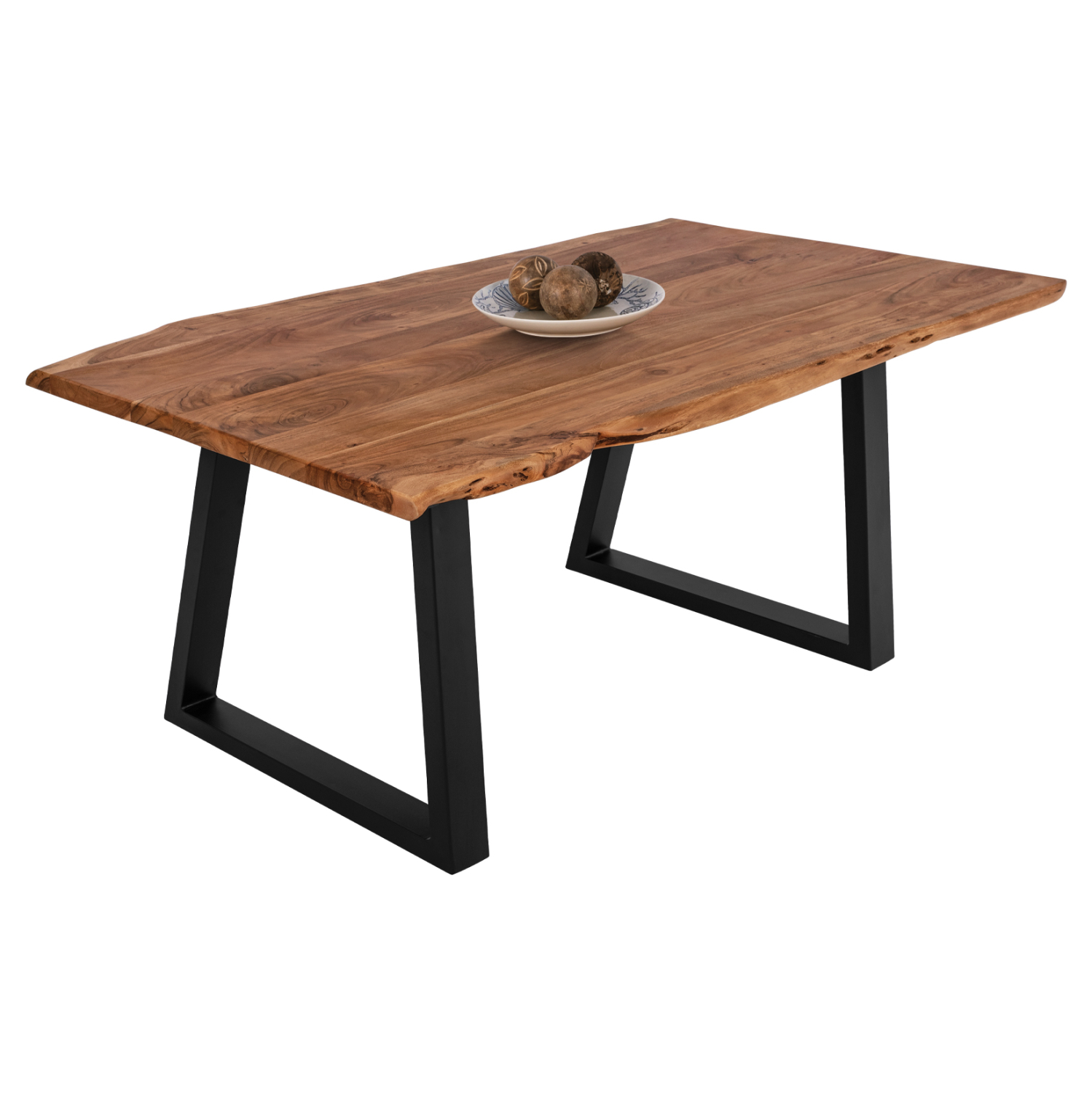 trapezi-trapezarias-4ekpachos-apo-masif- ΤΡΑΠΕΖΙ ΤΡΑΠΕΖΑΡΙΑΣ 4εκ.ΠΑΧΟΣ ΑΠΟ ΜΑΣΙΦ ΞΥΛΟ ΑΚΑΚΙΑΣ HM8336.11 160x90x78Υεκ. - Image 1