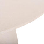 ΤΡΑΠΕΖΙ ΤΡΑΠΕΖΑΡΙΑΣ ΣΤΡΟΓΓΥΛΟ FB918154.02 FIBER CEMENT ΛΕΥΚΟ--Φ119,5x75,5Υεκ. - Image 9