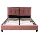 ΚΡΕΒΑΤΙ ΜΕ ΣΤΡΩΜΑ FB921284.05 ΣΑΠΙΟ ΜΗΛΟ ΒΕΛΟΥΔΟ--ΓΙΑ 160x200εκ - Image 4