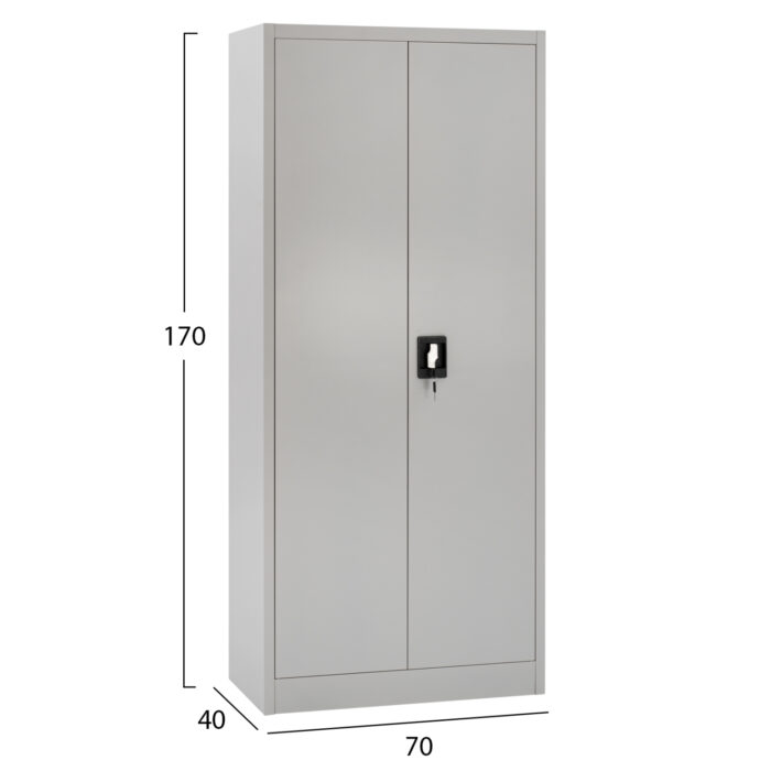 ΝΤΟΥΛΑΠΑ 2ΦΥΛΛΗ ΜΕΤΑΛΛΙΚΗ FB95749.21 ME ΧΩΡΙΣΜΑ & ΚΛΕΙΔΑΡΙΑ 70x40x170Υεκ. - Image 2