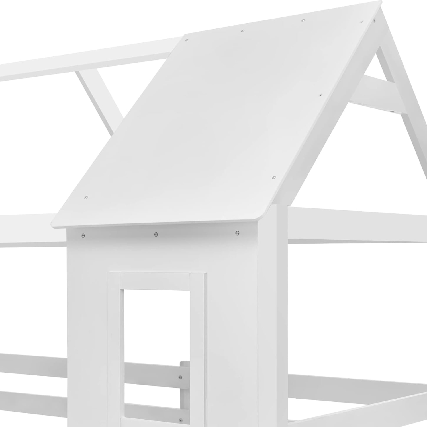 paidiki-koyketa-spitaki-tmontessori-fb97-3 ΠΑΙΔΙΚΗ ΚΟΥΚΕΤΑ ΣΠΙΤΑΚΙ  τ.MONTESSORI FB9705.03 ΞΥΛΟ ΠΕΥΚΟΥ ΣΕ ΛΕΥΚΟ-ΣΤΡΩΜΑΤΑ 190x90εκ - Image 4