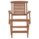 ΠΟΛΥΘΡΟΝΑ ΤΡΑΠΕΖΑΡΙΑΣ ΠΤΥΣΣΟΜΕΝΗ FB96377 ΞΥΛΟ TEAK 53x63x90Υεκ. - Image 3