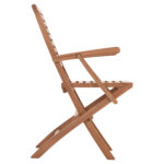 ΠΟΛΥΘΡΟΝΑ ΤΡΑΠΕΖΑΡΙΑΣ ΠΤΥΣΣΟΜΕΝΗ FB96377 ΞΥΛΟ TEAK 53x63x90Υεκ. - Image 4