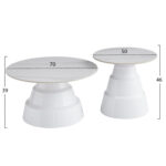 ΣΕΤ 2 ΤΡΑΠΕΖΙΑ ΣΑΛΟΝΙΟΥ FB918306.01 SINTERED STONE TOPS KAI ΒΑΣΕΙΣ--ΛΕΥΚΑ Φ50 & Φ70 - Image 2