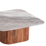 ΣΕΤ 2ΤΜΧ ΤΡΑΠΕΖΙΑ ΣΑΛΟΝΙΟΥ FB921079 ΓΚΡΙ ΜΑΡΜΑΡΟ-ΞΥΛΟ ΑΚΑΚΙΑΣ 100.5x100.5x40 εκ. & 80,5x80,5x37 εκ. - Image 9