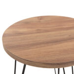 ΣΕΤ ΒΟΗΘ.ΤΡΑΠΕΖΑΚΙΑ FB918173.04 ΜΕΛΑΜΙΝΗ ΣΕ ΦΥΣΙΚΟ-ΜΑΥΡΑ ΜΕΤΑΛ.ΠΟΔΙΑ - Image 5