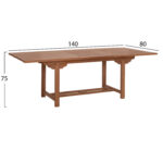 ΣΕΤ ΤΡΑΠΕΖΑΡΙΑΣ FB921288 ΤΡΑΠΕΖΙ & 6 ΠΟΛΥΘΡΟΝΕΣ ΠΤΥΣΣΟΜΕΝΕΣ-ΤΕΑΚ - Image 2