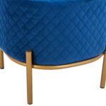 ΣΚΑΜΠΟ FB98638.08 ΑΠΟ ΜΠΛΕ ΒΕΛΟΥΔΟ ΜΕ ΧΡΥΣΗ ΒΑΣΗ 42x42x38Υ εκ. - Image 7