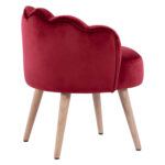 ΣΚΑΜΠΟ ΜΕ ΠΛΑΤΗ FB98628.06 ΑΠΟ ΚΟΚΚΙΝΟ ΒΕΛΟΥΔΟ 55x52x60Υ εκ. - Image 5