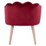 ΣΚΑΜΠΟ ΜΕ ΠΛΑΤΗ FB98628.06 ΑΠΟ ΚΟΚΚΙΝΟ ΒΕΛΟΥΔΟ 55x52x60Υ εκ. - Image 6