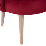 ΣΚΑΜΠΟ ΜΕ ΠΛΑΤΗ FB98628.06 ΑΠΟ ΚΟΚΚΙΝΟ ΒΕΛΟΥΔΟ 55x52x60Υ εκ. - Image 9