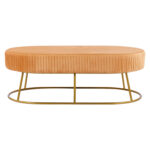 ΣΚΑΜΠΟ ΠΑΓΚΑΚΙ FB98635.09 ΑΠΟ ΧΡΥΣΟ ΒΕΛΟΥΔΟ ΜΕ ΧΡΥΣΗ ΒΑΣΗ 118Χ64Χ40,5Y εκ. - Image 3