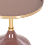 ΤΡΑΠΕΖΙ ΒΟΗΘΗΤΙΚΟ ΣΤΡΟΓΓΥΛΟ FB94241.06 ΜΕΤΑΛΛΟ ΣΕ ΣΟΜΟΝ-ΜΠΕΖ Φ46x46,5Υεκ. - Image 8