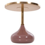 ΤΡΑΠΕΖΙ ΒΟΗΘΗΤΙΚΟ ΣΤΡΟΓΓΥΛΟ FB94241.06 ΜΕΤΑΛΛΟ ΣΕ ΣΟΜΟΝ-ΜΠΕΖ Φ46x46,5Υεκ. - Image 10