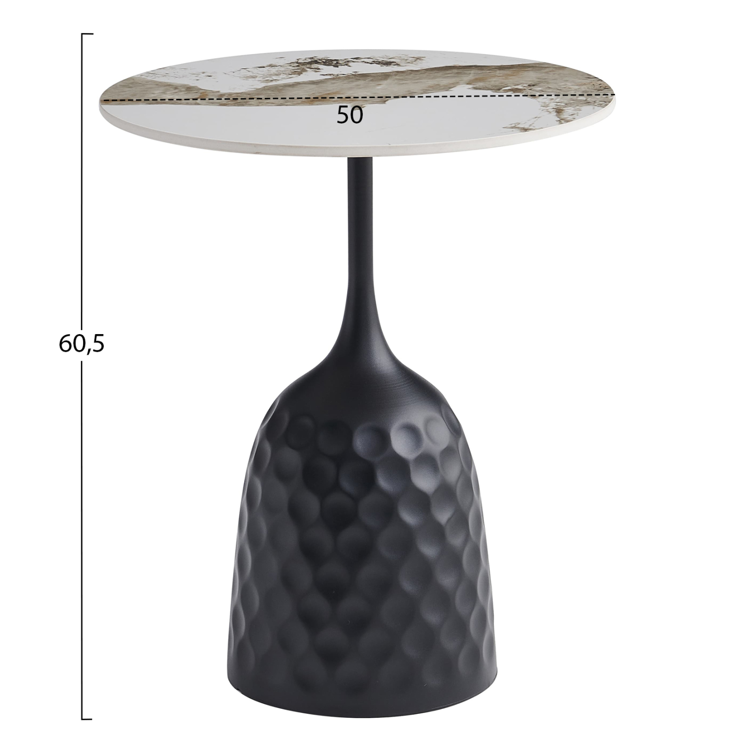 trapezi-salonioy-fb91831702-basi-mayri-s-1 ΤΡΑΠΕΖΙ ΣΑΛΟΝΙΟΥ FB918317.02 ΒΑΣΗ ΜΑΥΡΗ--SINTERED STONE PANDORA SCHEME Φ50 - Image 2