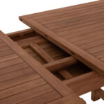 TΡΑΠΕΖΙ ΤΡΑΠΕΖΑΡΙΑΣ ΑΝΟΙΓΟΜΕΝΟ FB96376 ΞΥΛΟ TEAK ΣΕ ΦΥΣΙΚΟ 180-240x100x76Υεκ - Image 8