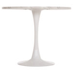 ΤΡΑΠΕΖΙ ΤΡΑΠΕΖΑΡΙΑΣ FB99421.11 ΣΤΡΟΓΓΥΛΟ WHITE MARBLE Φ90x74Υεκ. - Image 3