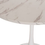 ΤΡΑΠΕΖΙ ΤΡΑΠΕΖΑΡΙΑΣ FB99421.11 ΣΤΡΟΓΓΥΛΟ WHITE MARBLE Φ90x74Υεκ. - Image 6
