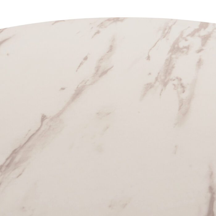 ΤΡΑΠΕΖΙ ΤΡΑΠΕΖΑΡΙΑΣ FB99421.11 ΣΤΡΟΓΓΥΛΟ WHITE MARBLE Φ90x74Υεκ. - Image 7