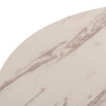 ΤΡΑΠΕΖΙ ΤΡΑΠΕΖΑΡΙΑΣ FB99421.11 ΣΤΡΟΓΓΥΛΟ WHITE MARBLE Φ90x74Υεκ. - Image 10