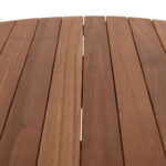 TΡΑΠΕΖΙ ΤΡΑΠΕΖΑΡΙΑΣ ΣΤΡΟΓΓΥΛΟ FB96379 ΞΥΛΟ TEAK Φ80x75Υεκ. - Image 10