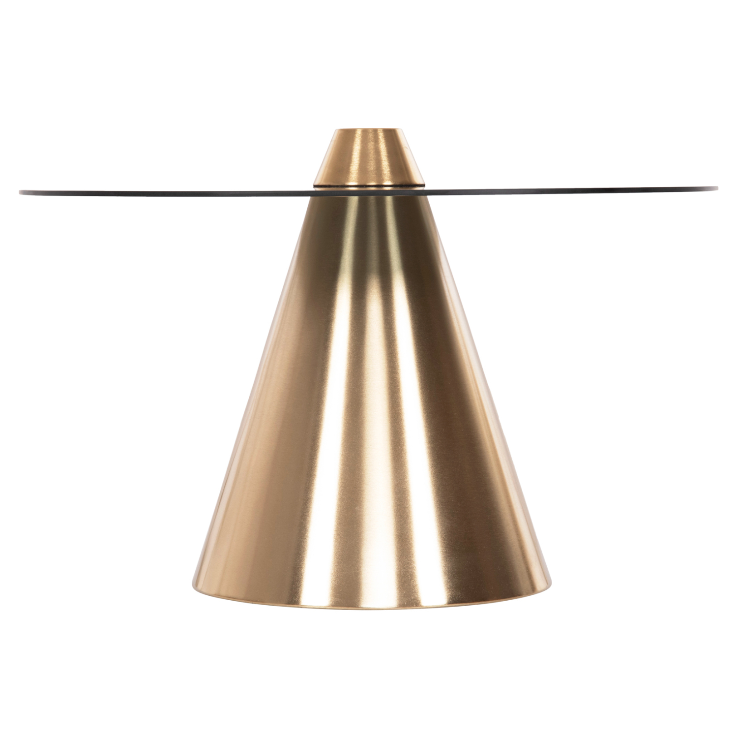 trapezia-salonioy-2tmch-fb99919-metallo-3 ΤΡΑΠΕΖΙA ΣΑΛΟΝΙΟΥ 2ΤΜΧ FB99919 ΜΕΤΑΛΛΟ ΧΡΥΣΟ-ΦΙΜΕ ΜΑΥΡΟ ΓΥΑΛΙ Φ80 & Φ60 εκ. - Image 4