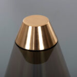 ΤΡΑΠΕΖΙA ΣΑΛΟΝΙΟΥ 2ΤΜΧ FB99919 ΜΕΤΑΛΛΟ ΧΡΥΣΟ-ΦΙΜΕ ΜΑΥΡΟ ΓΥΑΛΙ Φ80 & Φ60 εκ. - Image 6