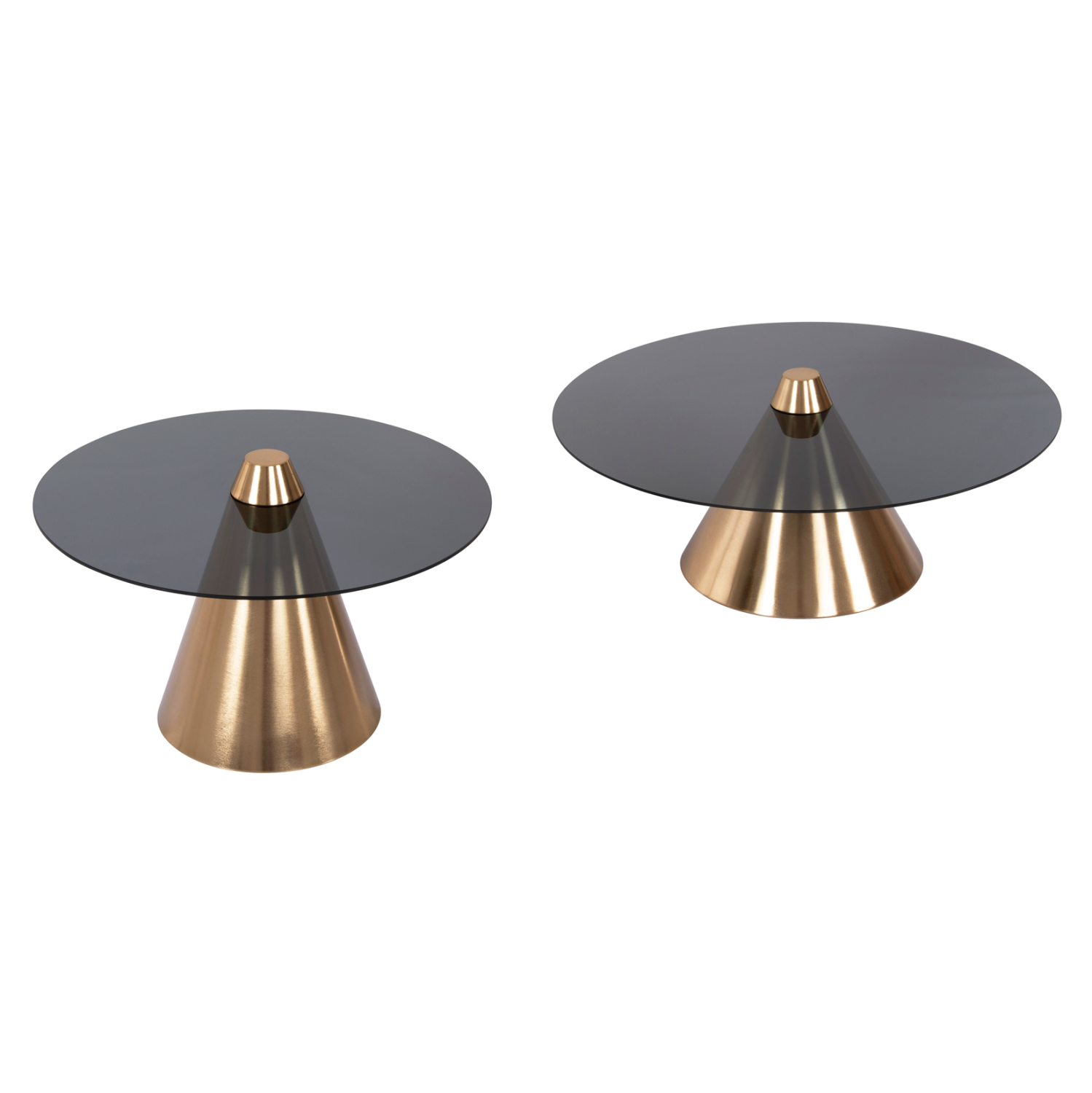 trapezia-salonioy-2tmch-fb99919-metallo-8 ΤΡΑΠΕΖΙA ΣΑΛΟΝΙΟΥ 2ΤΜΧ FB99919 ΜΕΤΑΛΛΟ ΧΡΥΣΟ-ΦΙΜΕ ΜΑΥΡΟ ΓΥΑΛΙ Φ80 & Φ60 εκ. - Image 9